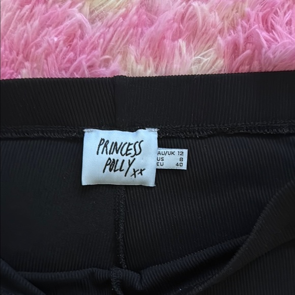 Princess Polly Black Wide Leg Pants - Picture 2 of 3